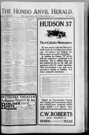 The Hondo Anvil Herald. (Hondo, Tex.), Vol. 27, No. 24, Ed. 1 Saturday, January 18, 1913