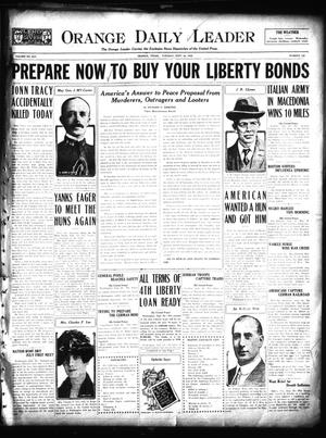 Orange Daily Leader (Orange, Tex.), Vol. 14, No. 186, Ed. 1 Tuesday, September 24, 1918