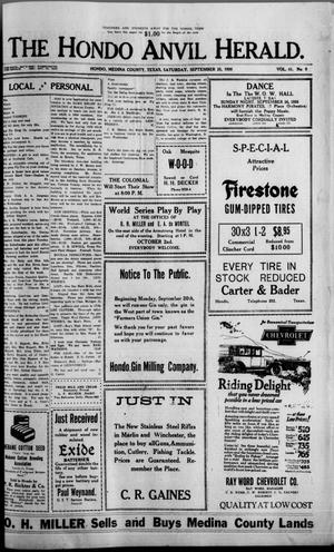 The Hondo Anvil Herald. (Hondo, Tex.), Vol. 41, No. 9, Ed. 1 Saturday, September 25, 1926
