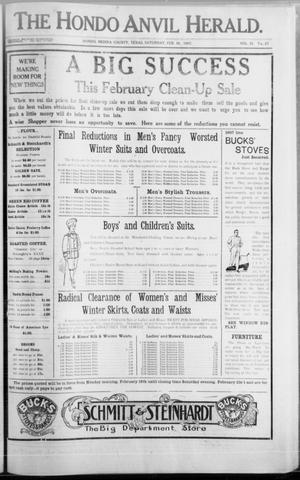The Hondo Anvil Herald. (Hondo, Tex.), Vol. 21, No. 27, Ed. 1 Saturday, February 16, 1907