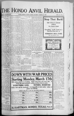 The Hondo Anvil Herald. (Hondo, Tex.), Vol. 33, No. 33, Ed. 1 Saturday, March 15, 1919