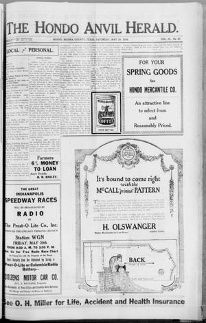 The Hondo Anvil Herald. (Hondo, Tex.), Vol. 38, No. 43, Ed. 1 Saturday, May 24, 1924