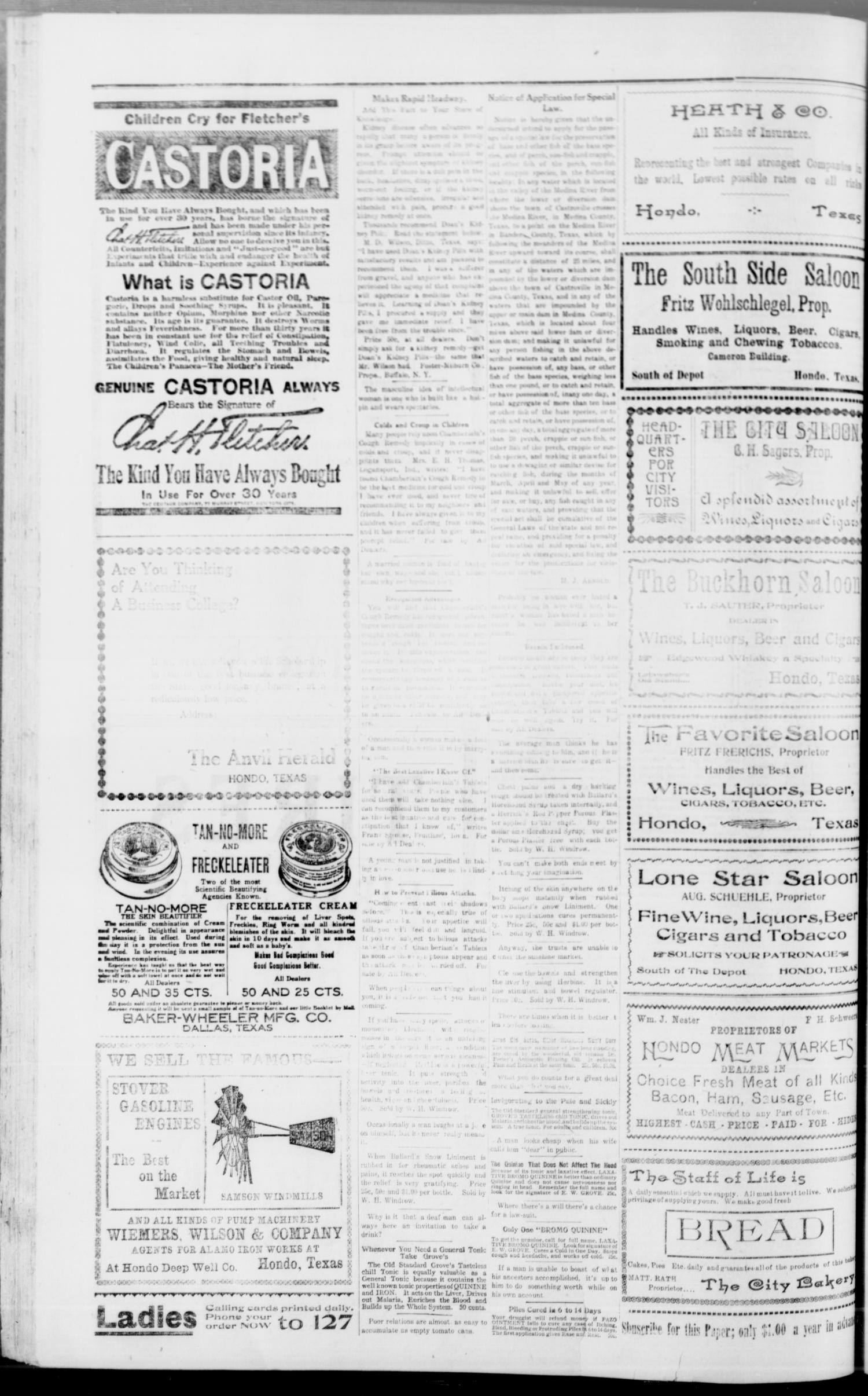 The Hondo Anvil Herald. (Hondo, Tex.), Vol. 29, No. 28, Ed. 1 Saturday, February 13, 1915
                                                
                                                    [Sequence #]: 2 of 8
                                                