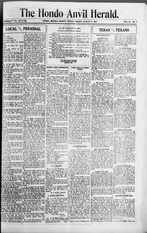 The Hondo Anvil Herald. (Hondo, Tex.), Vol. 44, No. 3, Ed. 1 Friday, August 9, 1929