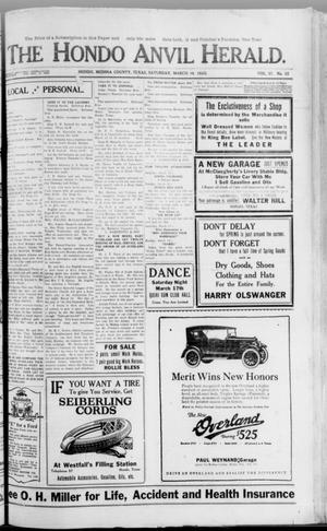 The Hondo Anvil Herald. (Hondo, Tex.), Vol. 37, No. 32, Ed. 1 Saturday, March 10, 1923