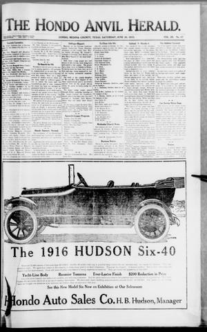 The Hondo Anvil Herald. (Hondo, Tex.), Vol. 29, No. 47, Ed. 1 Saturday, June 26, 1915