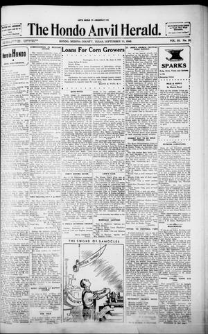 Primary view of The Hondo Anvil Herald. (Hondo, Tex.), Vol. 55, No. 10, Ed. 1 Friday, September 13, 1940