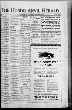 The Hondo Anvil Herald. (Hondo, Tex.), Vol. 27, No. 34, Ed. 1 Saturday, March 29, 1913