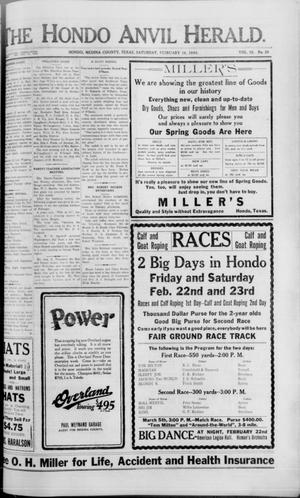 The Hondo Anvil Herald. (Hondo, Tex.), Vol. 38, No. 29, Ed. 1 Saturday, February 16, 1924