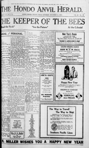 The Hondo Anvil Herald. (Hondo, Tex.), Vol. 40, No. 22, Ed. 1 Saturday, December 26, 1925