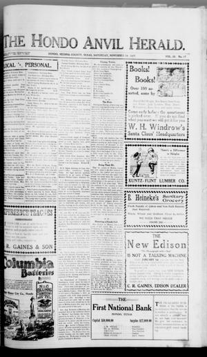 The Hondo Anvil Herald. (Hondo, Tex.), Vol. 32, No. 17, Ed. 1 Saturday, November 24, 1917