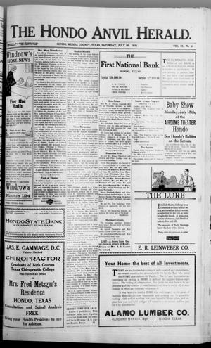 The Hondo Anvil Herald. (Hondo, Tex.), Vol. 35, No. 51, Ed. 1 Saturday, July 16, 1921
