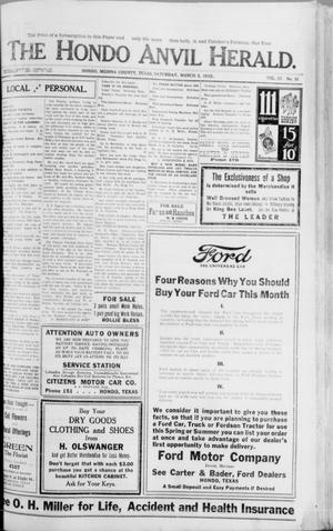 The Hondo Anvil Herald. (Hondo, Tex.), Vol. 37, No. 31, Ed. 1 Saturday, March 3, 1923