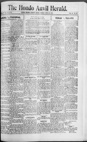 The Hondo Anvil Herald. (Hondo, Tex.), Vol. 44, No. 40, Ed. 1 Friday, April 25, 1930