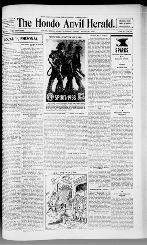 The Hondo Anvil Herald. (Hondo, Tex.), Vol. 52, No. 41, Ed. 1 Friday, April 22, 1938