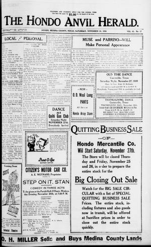 The Hondo Anvil Herald. (Hondo, Tex.), Vol. 41, No. 17, Ed. 1 Saturday, November 20, 1926