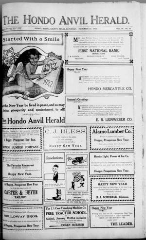 The Hondo Anvil Herald. (Hondo, Tex.), Vol. 36, No. 23, Ed. 1 Saturday, December 31, 1921