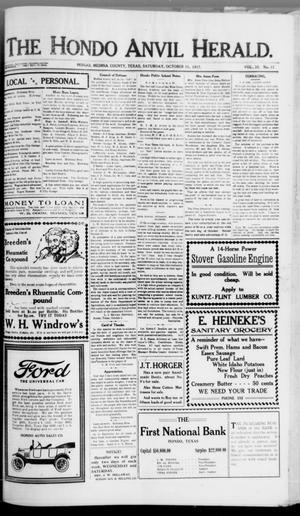 The Hondo Anvil Herald. (Hondo, Tex.), Vol. 32, No. 11, Ed. 1 Saturday, October 13, 1917