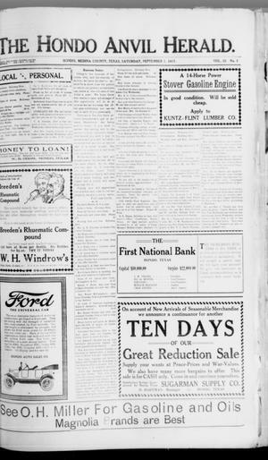 The Hondo Anvil Herald. (Hondo, Tex.), Vol. 32, No. 5, Ed. 1 Saturday, September 1, 1917