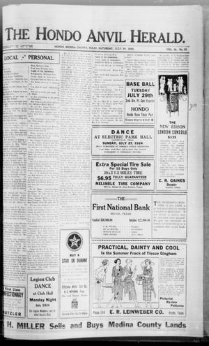 The Hondo Anvil Herald. (Hondo, Tex.), Vol. 38, No. 52, Ed. 1 Saturday, July 26, 1924