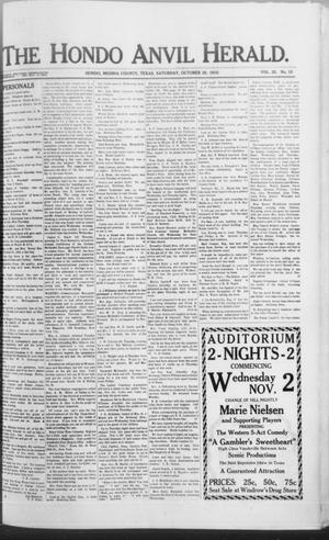 The Hondo Anvil Herald. (Hondo, Tex.), Vol. 25, No. 12, Ed. 1 Saturday, October 29, 1910
