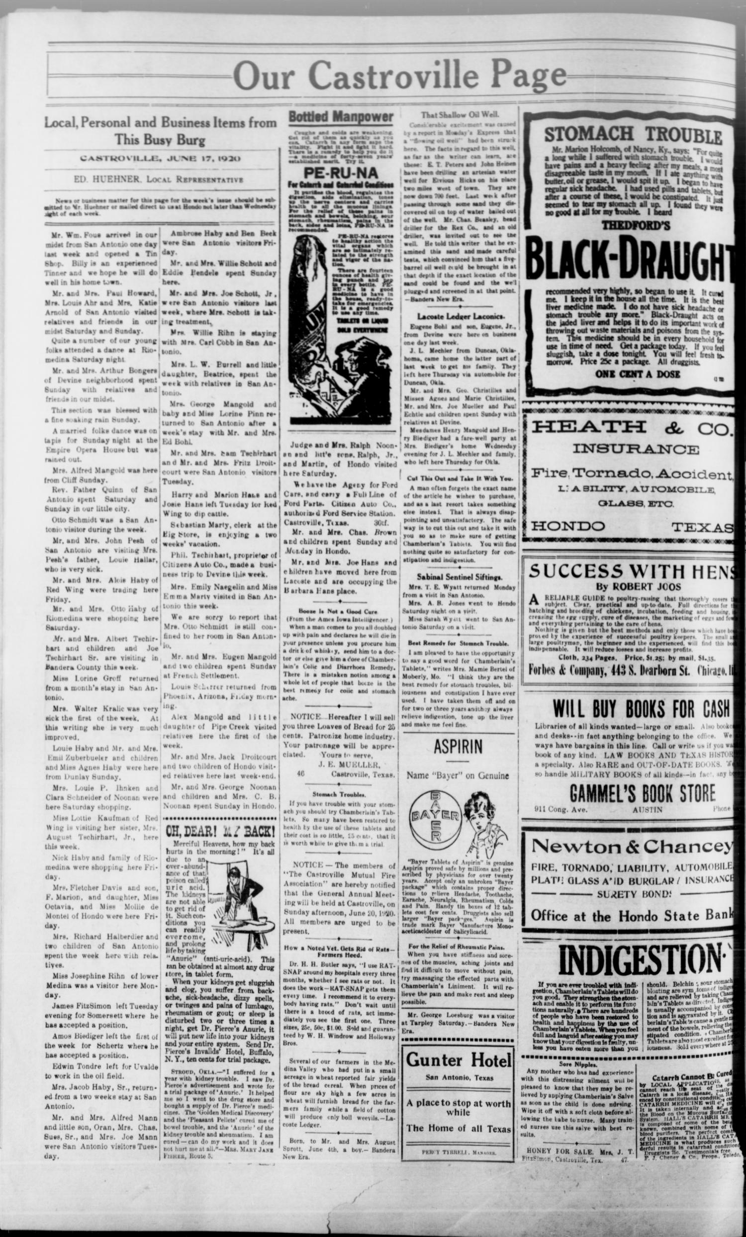 The Hondo Anvil Herald. (Hondo, Tex.), Vol. 34, No. 47, Ed. 1 Saturday, June 19, 1920
                                                
                                                    [Sequence #]: 2 of 10
                                                
