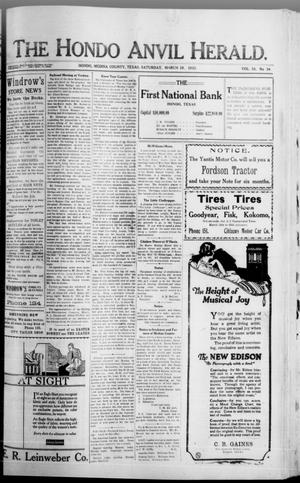 The Hondo Anvil Herald. (Hondo, Tex.), Vol. 35, No. 34, Ed. 1 Saturday, March 19, 1921