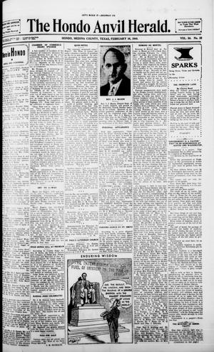 The Hondo Anvil Herald. (Hondo, Tex.), Vol. 54, No. 32, Ed. 1 Friday, February 16, 1940