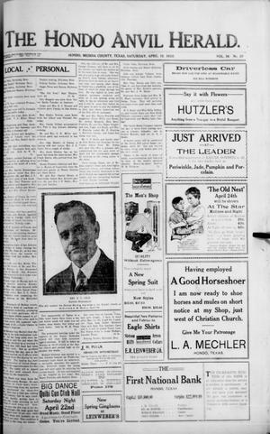 The Hondo Anvil Herald. (Hondo, Tex.), Vol. 36, No. 38, Ed. 1 Saturday, April 15, 1922