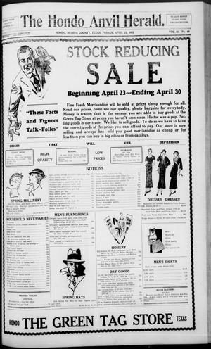 The Hondo Anvil Herald. (Hondo, Tex.), Vol. 46, No. 40, Ed. 1 Friday, April 22, 1932