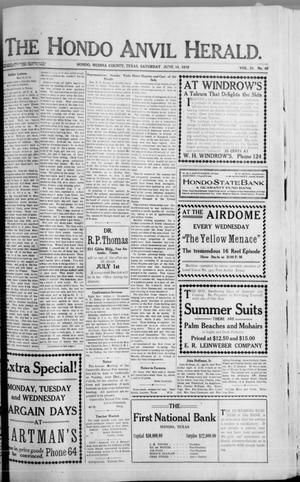 The Hondo Anvil Herald. (Hondo, Tex.), Vol. 33, No. 46, Ed. 1 Saturday, June 14, 1919