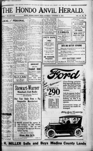 The Hondo Anvil Herald. (Hondo, Tex.), Vol. 40, No. 18, Ed. 1 Saturday, November 28, 1925