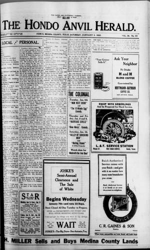 The Hondo Anvil Herald. (Hondo, Tex.), Vol. 39, No. 23, Ed. 1 Saturday, January 3, 1925