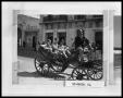 Photograph: Three Military Men in Buggy