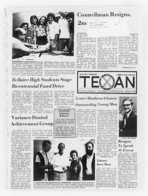 The Bellaire & Southwestern Texan (Bellaire, Tex.), Vol. 24, No. 21, Ed. 1 Wednesday, September 24, 1975