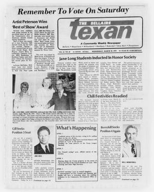 Primary view of object titled 'The Bellaire Texan (Bellaire, Tex.), Vol. 24, No. 42, Ed. 1 Wednesday, March 29, 1978'.