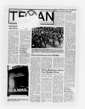 Primary view of object titled 'The Bellaire & Southwestern Texan (Bellaire, Tex.), Vol. 25, No. 11, Ed. 1 Wednesday, December 1, 1976'.