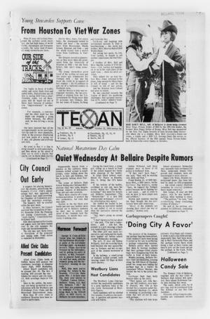 Primary view of object titled 'The Bellaire & Southwestern Texan (Bellaire, Tex.), No. 29, Ed. 1 Wednesday, October 22, 1969'.