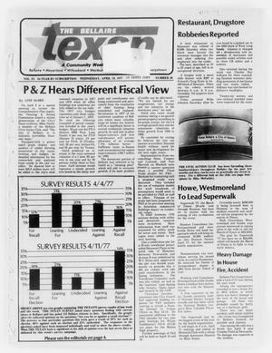 The Bellaire Texan (Bellaire, Tex.), Vol. 25, No. 30, Ed. 1 Wednesday, April 13, 1977