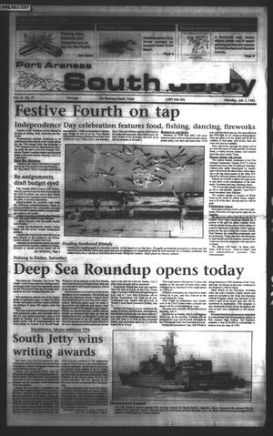 Primary view of object titled 'Port Aransas South Jetty (Port Aransas, Tex.), Vol. 22, No. 27, Ed. 1 Thursday, July 2, 1992'.