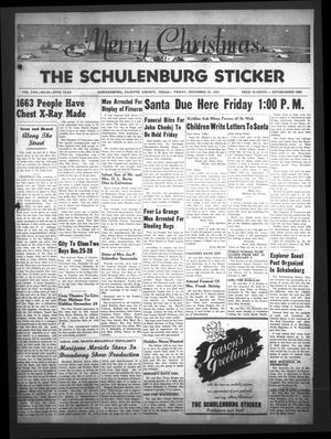 The Schulenburg Sticker (Schulenburg, Tex.), Vol. 58, No. 20, Ed. 1 Friday, December 21, 1951