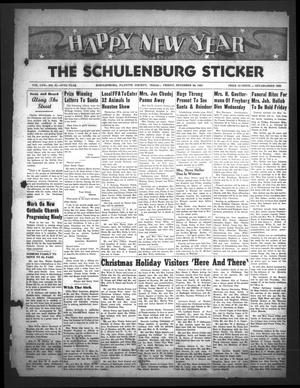 Primary view of object titled 'The Schulenburg Sticker (Schulenburg, Tex.), Vol. 58, No. 21, Ed. 1 Friday, December 28, 1951'.