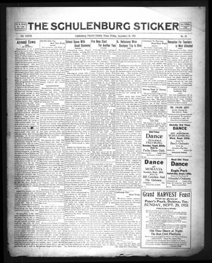 The Schulenburg Sticker (Schulenburg, Tex.), Vol. 37, No. 45, Ed. 1 Friday, September 18, 1931