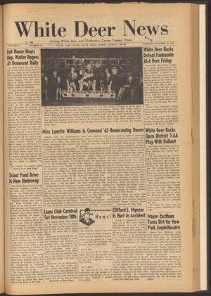 White Deer News (White Deer, Tex.), Vol. 3, No. 31, Ed. 1 Thursday, October 18, 1962