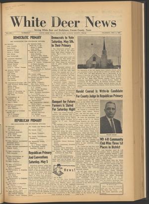 White Deer News (White Deer, Tex.), Vol. 3, No. 8, Ed. 1 Thursday, May 3, 1962