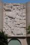 Photograph: Wall sculpture on building at corner of Beauregard and Irving, San An…