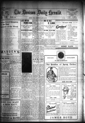 The Denison Daily Herald. (Denison, Tex.), Vol. 19, No. 241, Ed. 1 Wednesday, April 22, 1908