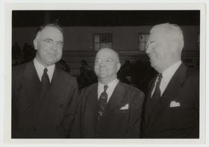 [Photograph of Harold Cooke, L. L. Evans, and Umphrey Lee]