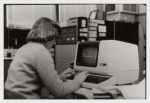 [Photograph of Office Worker on Computer]