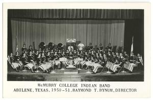 [Photograph of McMurry College Indian Band]